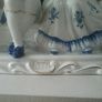 The Leonardo Collection Large Victorian Blue/ White Ornament Image 4
