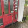 Danish retro 1970s 7 foot high lamp on marble base Image 3