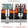Magnetic Drill, 1550W Motor 50 mm Coring Diameter, 13000 N Magnetic Force, 0-550 RPM Variable Speed, Portable Electric Mag Drill Press Drilling Machine for Metal Surface, Home Improvement Image 3