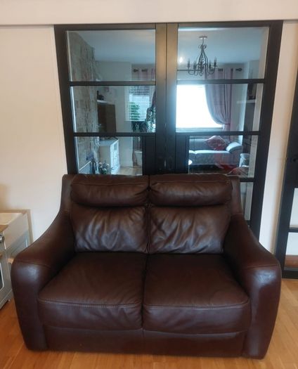 2 seater leather sofa
