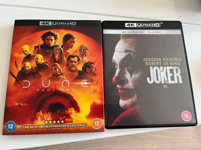 Dune 2 & Joker (2019) 4k Ultra Hd Discs
