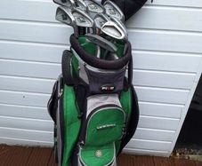 Golf clubs,  full set and bag.