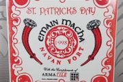 Vintage 1998 st paticks day tile