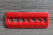 Mini ruler with shapes
