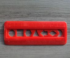 Mini ruler with shapes