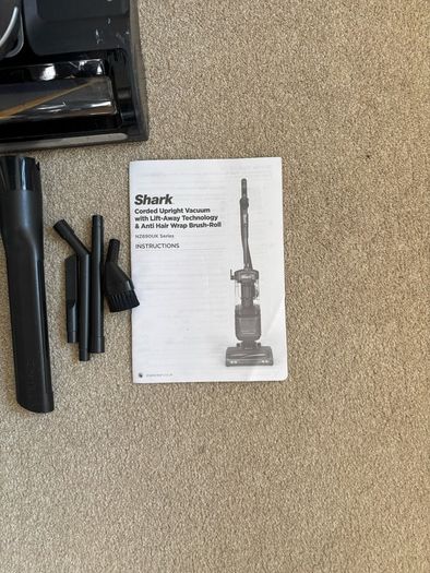 Shark corded upright vacuum with lift away snd anti hair wrap