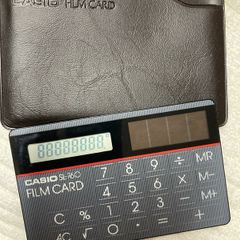 Vintage Casio Calculator SL-760 BK Solar Film Card