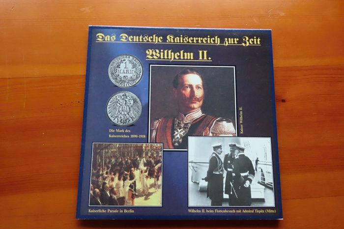 2 Silver coins in old German Empire set Kaiser Wilhelm II | original Silver Coins