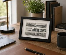 Framed Vintage Portstewart Postcard