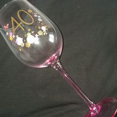 Brand New 40th Birthday Wine Glass - RRP - 8.99