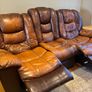 FREE 3-Seater Reclining Leather Sofa Image 2