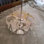 Silver & Cut Glass Condiment Set. Image 2