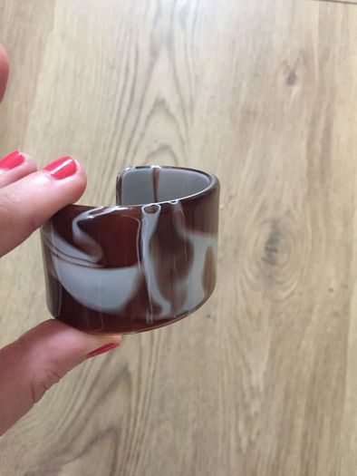 Vintage acrylic cuff bracelet