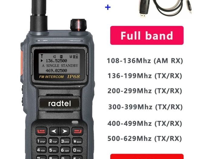 2x Radtel IP-68 Full Band Waterproof Radios. New