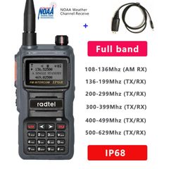 2x Radtel IP-68 Full Band Waterproof Radios. New