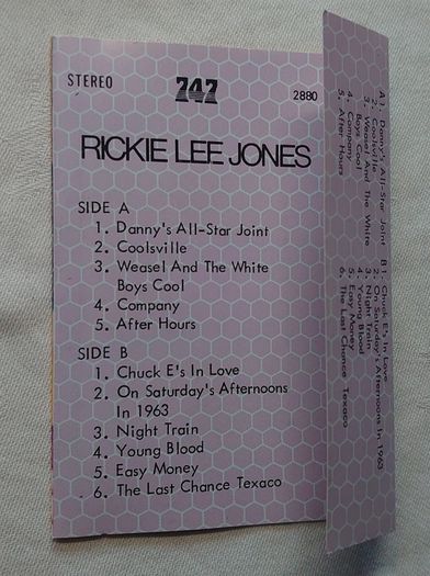 Rickie Lee Jones - Cassette - Excellent Condition