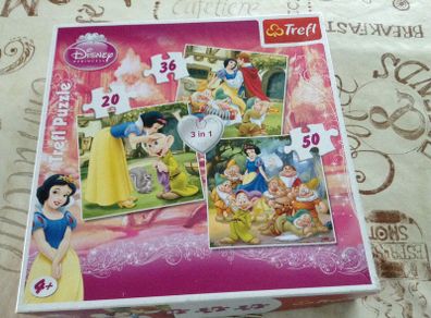 Disney Snow White jigsaw puzzle,3 in 1