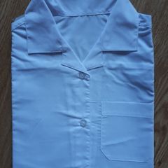 Girls Short Sleeve Revere Collar Shirt. Age 10-11