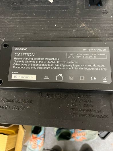 Bicycle Shimano Charger and Batteries