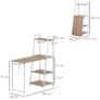 Modern Foldable Office Desk with Storage Shelf Freestanding Multi-function Computer Workstation Dining Table for Home Office (FREE POSTAGE) Image 4
