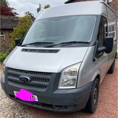 Silver 2012 Transit for breaking