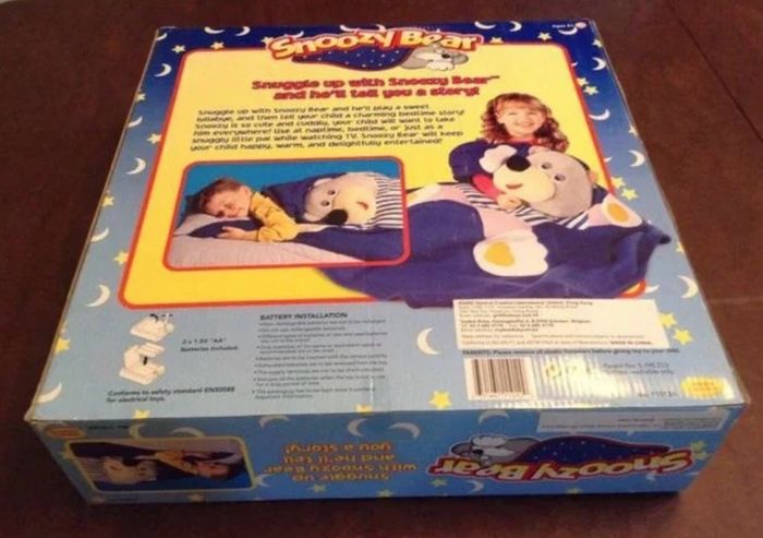Vintage Snoozy Bear blanket