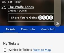Wolfe tones tickets