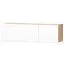 TV Cabinets 2 pcs Chipboard 120x40x34 cm High Gloss White Oak Image 3