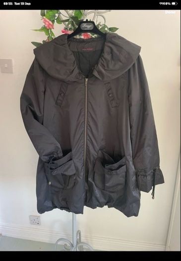 jacket miss selfridge shawl collar parka inspired jacket size 12