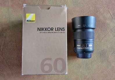 Nikon Nikkor Lens AF-S Micro 60mm f/2.8 G ED