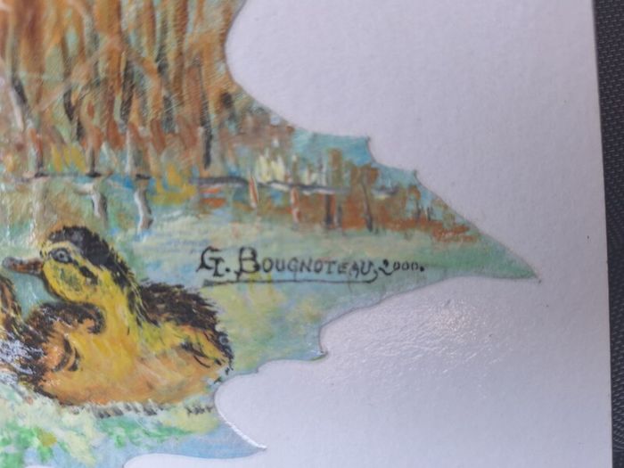 Wonderful original of Ducks on board