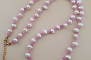 Delicate Pearl &amp; Rose Quartz Necklace