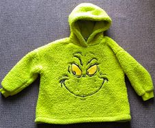 grinch fleece hoodie 6/8
