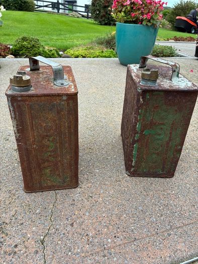 Antique ESSO petrol cans