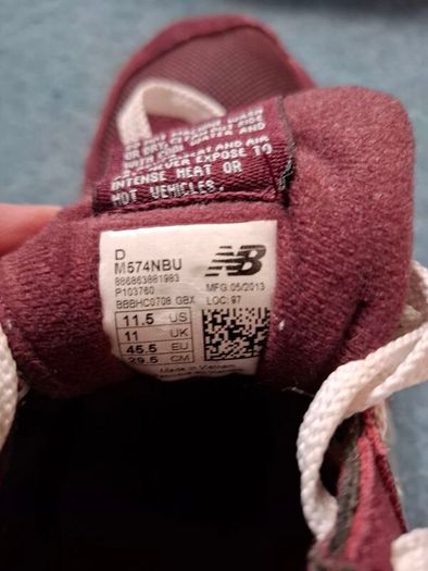 New balance 574 size 11 uk