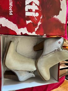 silver/grey xti ankle boots
