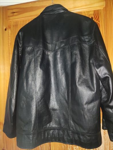 Man Leather Jaket - Black M