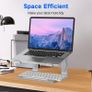 Laptop Stand for Desk, Metal Laptop Riser Holder, Removable Notebook Stand Ventilated Cooling Computer Riser Compatible Image 4