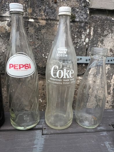 Vintage Milk, Coca-Cola, Pepsi and Bulmers Bottles
