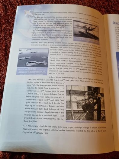 The History of Powered Flight stamp book