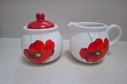 Sugar Bowl and Milk Jug Set