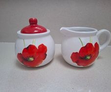 Sugar Bowl and Milk Jug Set
