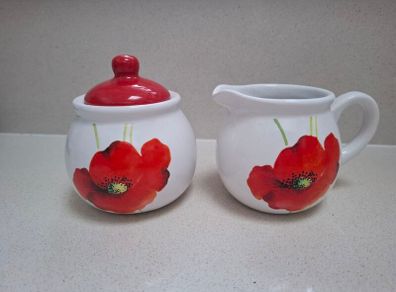 Sugar Bowl and Milk Jug Set