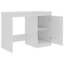 Desk High Gloss White 140x50x76 cm Chipboard Image 4