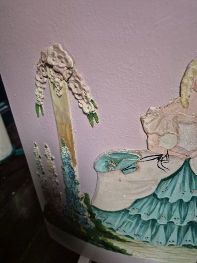Barbola Vintage Art Deco firescreen