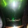 Stunning signed Murano emerald green and gold set Image 4