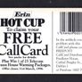 1995 Ireland 10 Unit Erin Hot Cup soups range (Gemplus GEM1) Call Card Used. Telecom Eireann card number 1106. Image 2