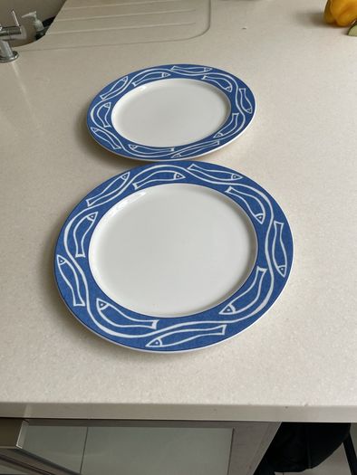 Villeroy & Boch fish plates x 2