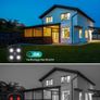 PESAIR DD320, 180 degrees Solar-Powered Security Camera, 2K Wireless Outdoor/Indoor Camera with PIR Detection, Color Night Vision, Two-Way Audio, 2.4GHz Wi-Fi, IP65 Waterproof, White Image 3