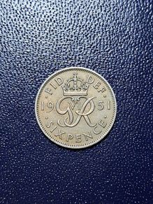 United Kingdom Six pence coin